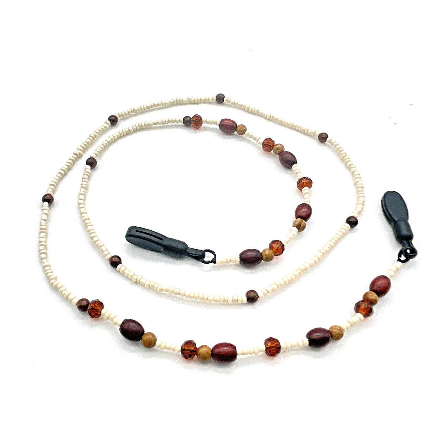 Wood Beaded Sunglasses Strap Natural Crystal Picture Jasper Tiger Eye Glass Bead Glasses Cord