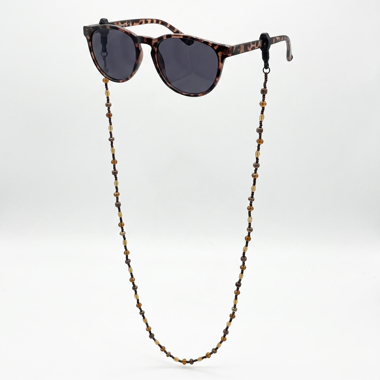 Retro Wood Glass Bead Sunglasses Chain Bohemian Eyeglass Lanyard