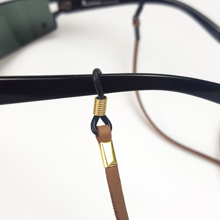 Premium PU Leather Velvet Sunglasses Strap Adjustable Eyewear Retainer Holder Glasses Cord Lanyard