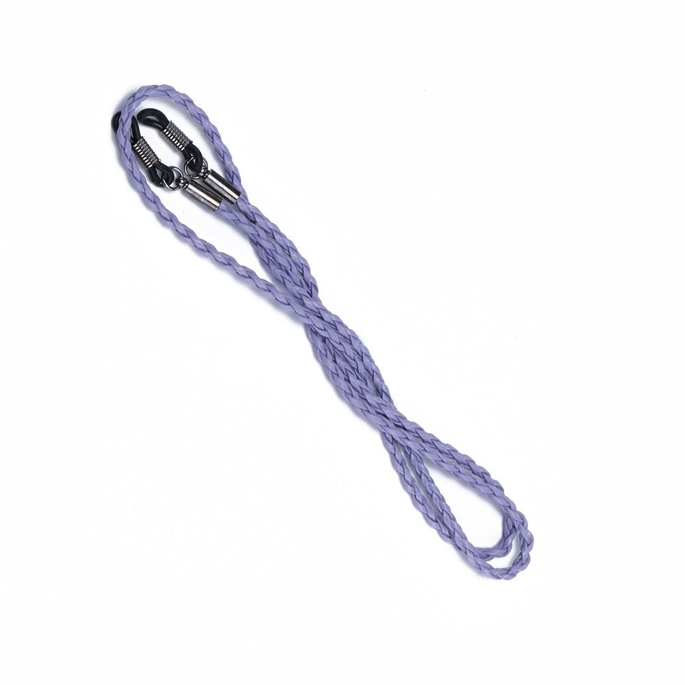 Eyeglass Chain Holders PU Leather Sunglasses Strap Lanyard Cord Necklace Anti-Loose Eyewear Retainer for Sports