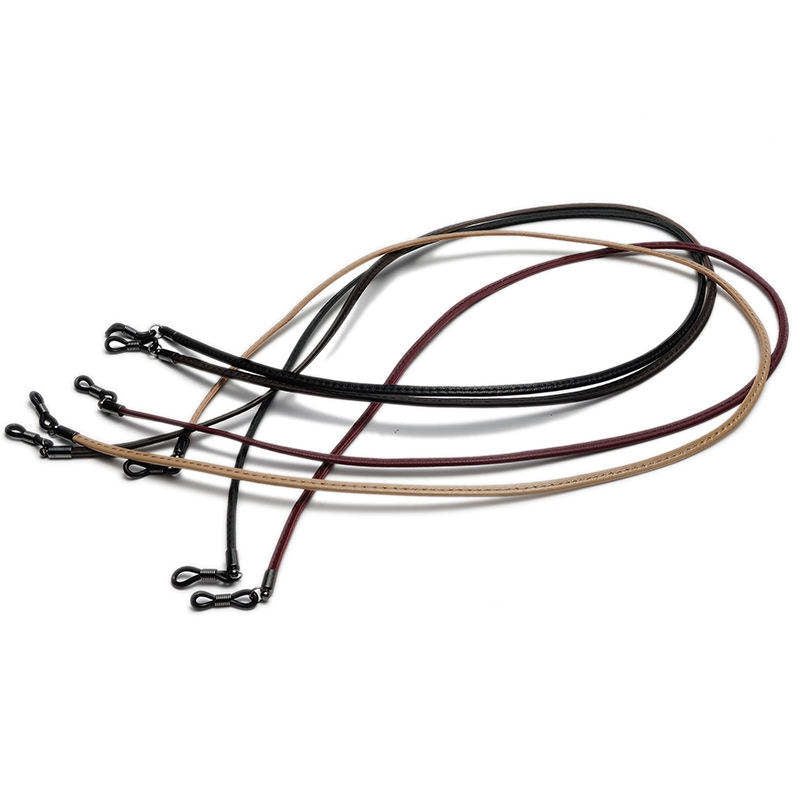Premium Leather Cashmere Anti-Slip Retainer Adjustable Glasses Strap for Men Women