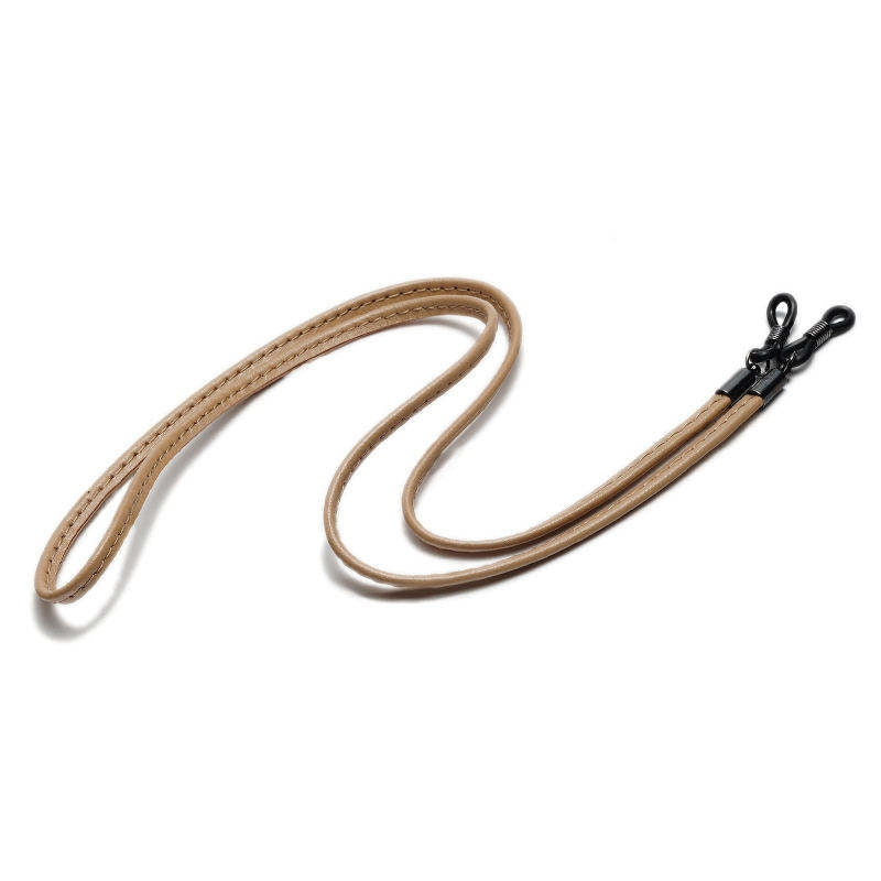 Premium Leather Cashmere Anti-Slip Retainer Adjustable Glasses Strap for Men Women