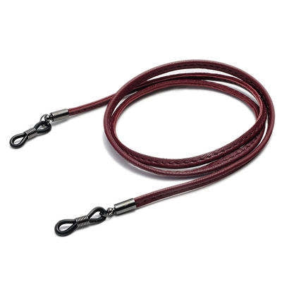 Premium Leather Cashmere Anti-Slip Retainer Adjustable Glasses Strap for Men Women