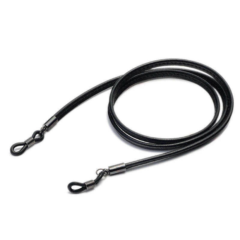 Premium Leather Cashmere Anti-Slip Retainer Adjustable Glasses Strap for Men Women